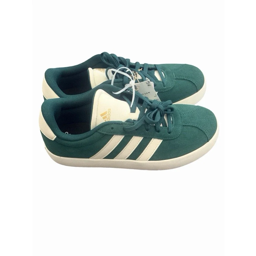 adidas VL Court 3.0 K Unisex Kids Sneakers Green/White US 4.5 ID6309
